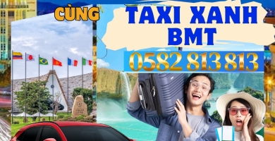 Di chuyển thả ga – Không lo về giá cùng Taxi Xanh BMT