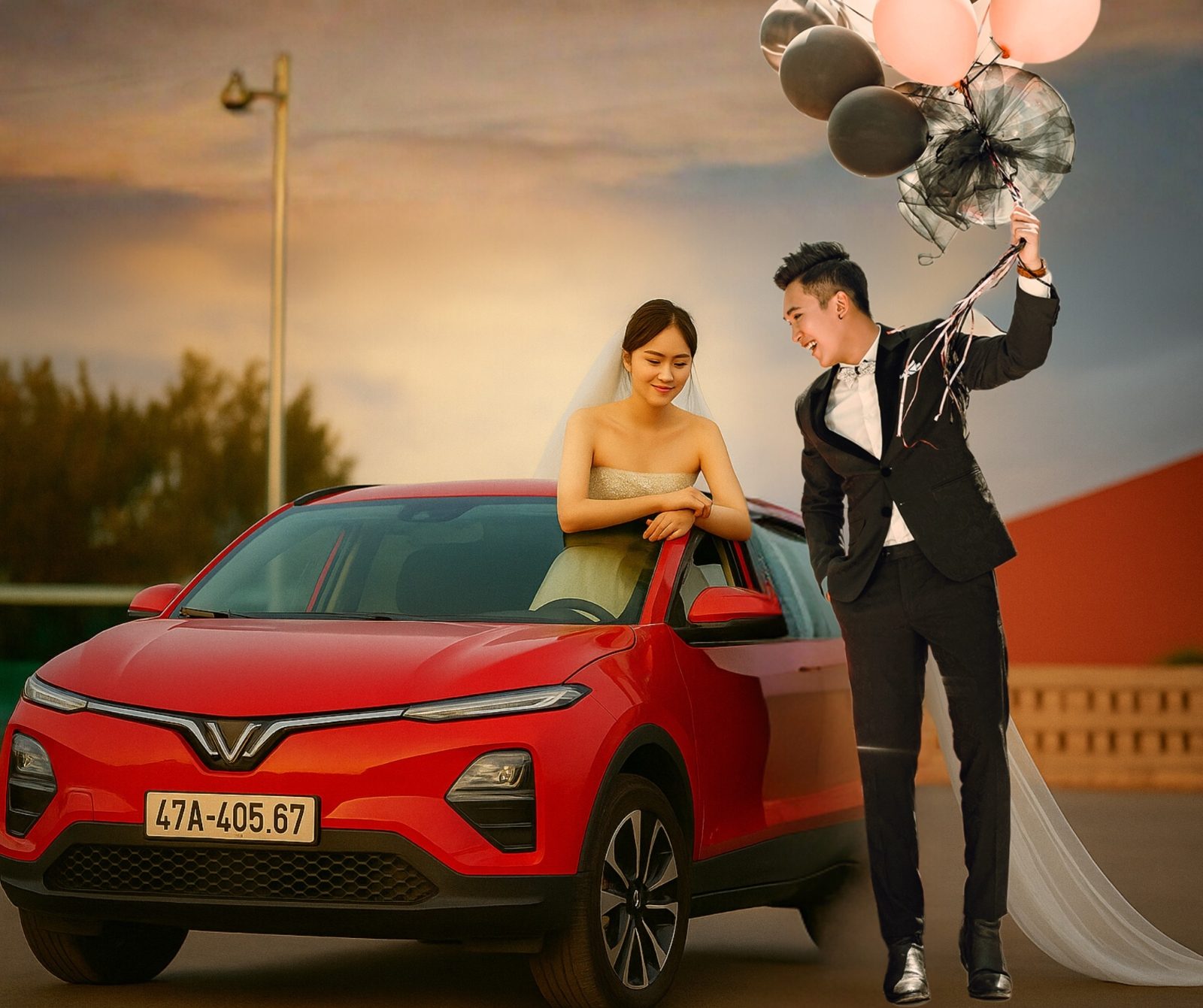 Có thể là hình ảnh về đám cưới và văn bản cho biết 'E 47A-405.67 7 47A- 405'